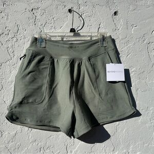 Beyond Yoga Olive Athletic Shorts